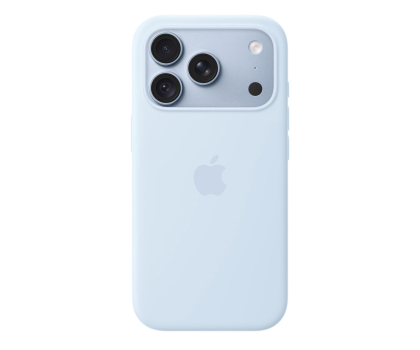 Etui do telefonów Apple Silikonowe etui z Magsafe do iPhone 18 Pro chłodny błękit